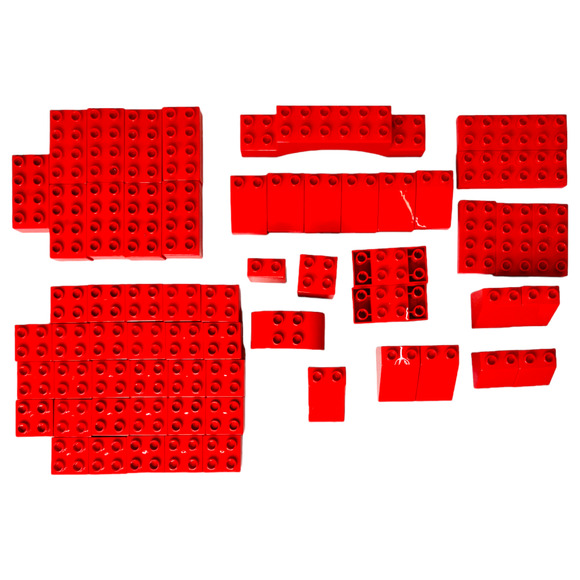 Duplo Blocks Lot of 61 Bricks Base Parts Bulk Pieces Arch Flat Different Sizes - Picture 2 of 7